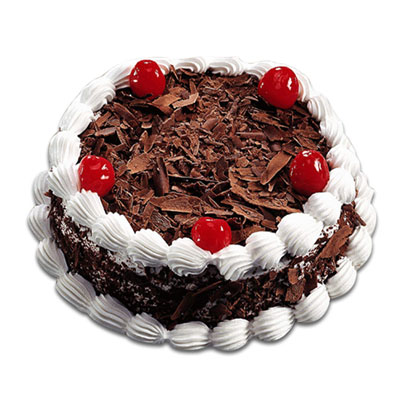 "Round shape black forest cake - 1kg - Click here to View more details about this Product